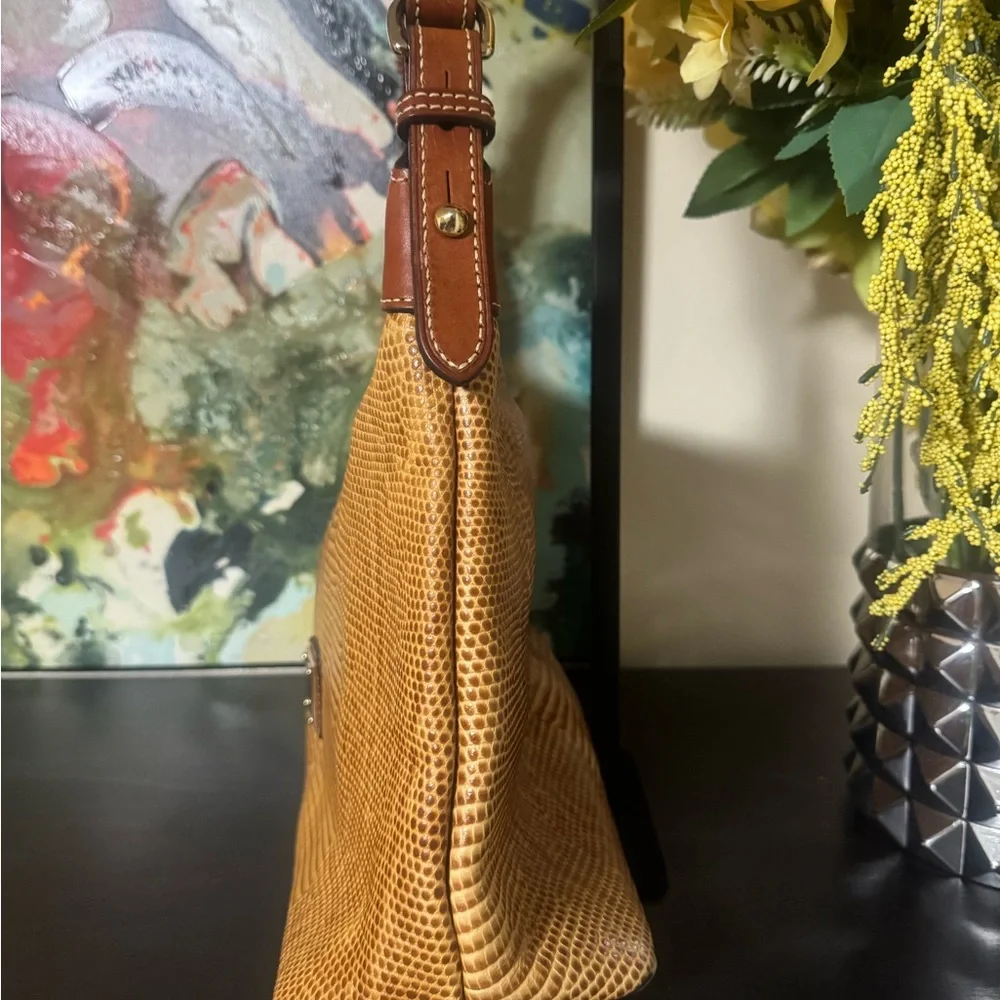 Dooney & Bourke Brown Textured Shoulder Bag